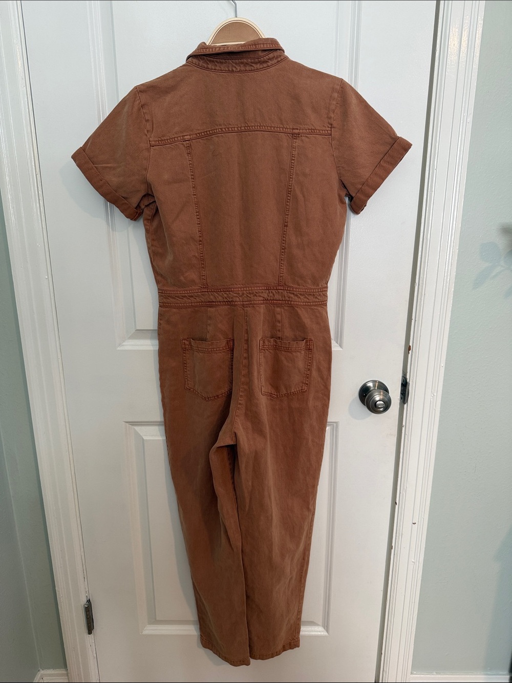 Young Fabulous & Broke Rust Brown Short Sleeve Utility Jumpsuit - Picture 3 of 11